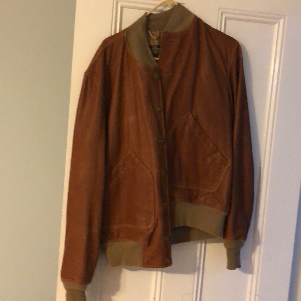 He Cockpit leather jacket never worn